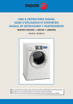 Fagor America FA-4812 Washer/Dryer User Manual