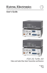 Extron electronic FOX 2G Tx Stereo Receiver User Manual