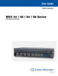 Extron electronic 48 Switch User Manual