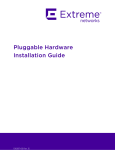 Extreme Networks 10018 Network Hardware User Manual