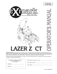 Exmark Lazer Z CT Lawn Mower User Manual