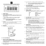 Evolution Technologies MK-125 Electronic Keyboard User Manual