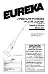 Eureka 6980 Vacuum Cleaner User Manual