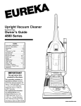 Eureka 4880 Vacuum Cleaner User Manual