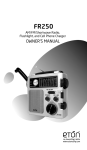 Eton FR250 Radio User Manual