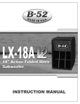 ETI Sound Systems, INC LX18A V2 Speaker User Manual
