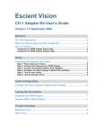 Escient CH-1 Network Card User Manual
