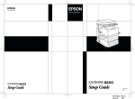 Epson 8600 Printer User Manual