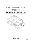 Epson 2170 Printer User Manual