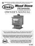 Enviro 2100 Stove User Manual