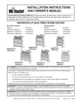 Enerco MHIR30LPT Electric Heater User Manual