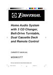 Emerson MS9903TT Stereo System User Manual