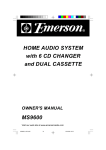 Emerson MS9600 Stereo System User Manual