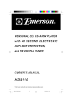 Emerson HD8110 CD Player User Manual