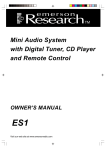 Emerson ES1 Stereo System User Manual