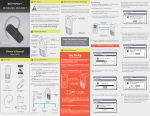 Emerson EM529 Bluetooth Headset User Manual