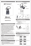 Emerson EM-250 Bluetooth Headset User Manual