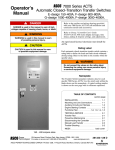 Emerson E-DESIGN 150-400A Switch User Manual
