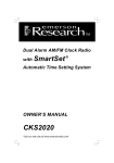 Emerson CKS2020 Clock Radio User Manual