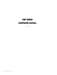 Elmo DBP SERIES Stereo Amplifier User Manual