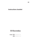 Electrolux EKM 90410 X Cooktop User Manual