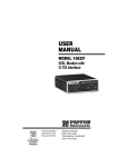 Electrolux B6140-1 Microwave Oven User Manual