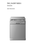 Electrolux 80850 i Dishwasher User Manual