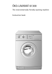 Electrolux 61300 Washer User Manual