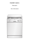 Electrolux 40730 Dishwasher User Manual