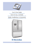 Electrolux 241940002 Refrigerator User Manual