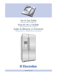 Electrolux 241868904 Refrigerator User Manual