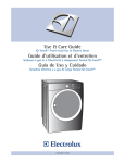 Electrolux 137464800 A (1106) Clothes Dryer User Manual