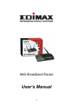 Edimax Technology Broadband Router Network Router User Manual
