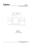 Edifier Enterprises Canada R401 Speaker System User Manual