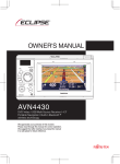 Eclipse - Fujitsu Ten AVN4430 Car Video System User Manual