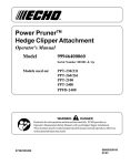 Echo PPT-230/231 Trimmer User Manual