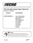 Echo 400 LH Trimmer User Manual