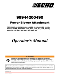 Echo 210 Blower User Manual