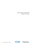 Eaton Electrical 3105 UPS Power Supply User Manual