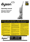 Dyson DC 01 Vacuum Cleaner User Manual