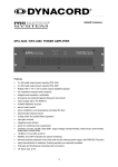 Dynacord DPA 4245 Stereo Amplifier User Manual