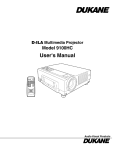 Dukane 9100HC Projector User Manual