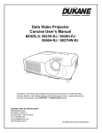 Dukane 8925H-RJ Projector User Manual