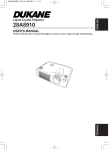 Dukane 28A8910 Projector User Manual