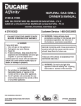 Ducane 3100 Gas Grill User Manual