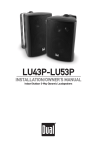 Dual LU43PW Speaker User Manual