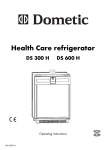 Dometic DS 300 H Refrigerator User Manual