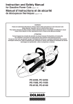 Dolmar PC-6435 PC-7330 Saw User Manual