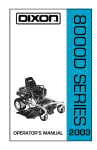 Dixon 8000D Lawn Mower User Manual