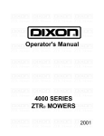 Dixon 13087-0400 Lawn Mower User Manual